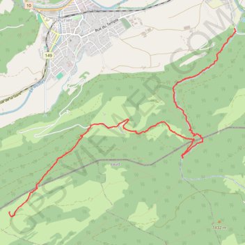 Itinéraire Poeta raisse, distance, dénivelé, altitude, carte, profil, trace GPS