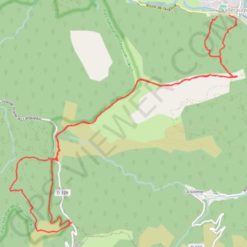 Itinéraire Cascades d'Orgon par le Col d'Elze, distance, dénivelé, altitude, carte, profil, trace GPS