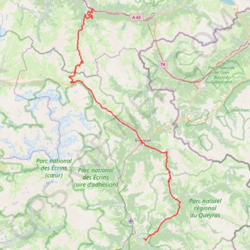 Itinéraire Saint-Michel-Guillestre, distance, dénivelé, altitude, carte, profil, trace GPS