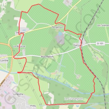 Itinéraire Saint Laurent Medoc, distance, dénivelé, altitude, carte, profil, trace GPS