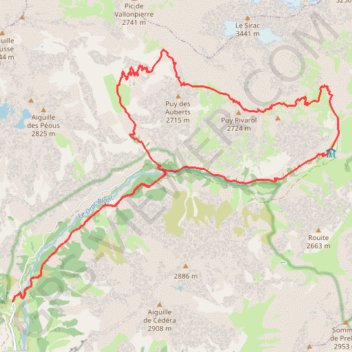 Itinéraire Le tour des Puys, distance, dénivelé, altitude, carte, profil, trace GPS