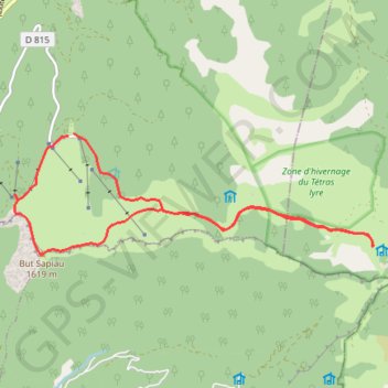 Itinéraire Col de Rousset - parking le beure - cabane du pré-peyret, distance, dénivelé, altitude, carte, profil, trace GPS
