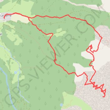 Itinéraire Grotte de la Fétoure depuis Le Serre, retour par la Grande Casse (Dévoluy), distance, dénivelé, altitude, carte, profil, trace GPS