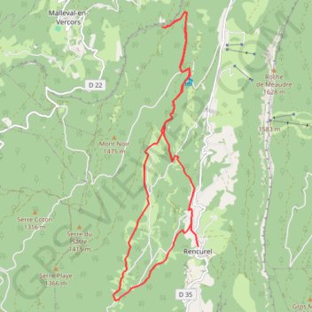 Itinéraire Le Pas du Follet, distance, dénivelé, altitude, carte, profil, trace GPS