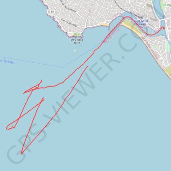 Itinéraire SailFreeGps_2022-07-30_18-58-06, distance, dénivelé, altitude, carte, profil, trace GPS