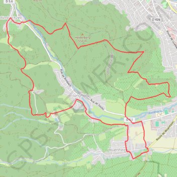 Itinéraire Guebwiller - Circuit de Sainte-Anne, distance, dénivelé, altitude, carte, profil, trace GPS