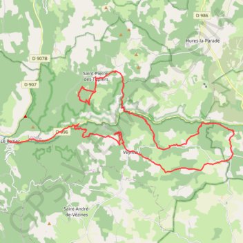 Itinéraire Arcs déjontés du Dargilan - 21488 - UtagawaVTT.com, distance, dénivelé, altitude, carte, profil, trace GPS