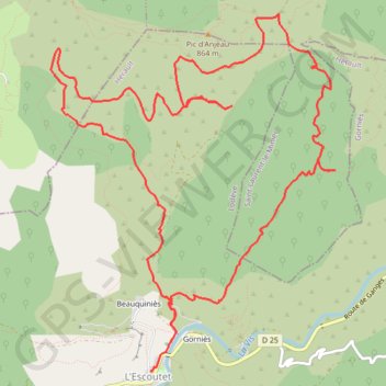 Itinéraire Balade autour d'Anjau, distance, dénivelé, altitude, carte, profil, trace GPS