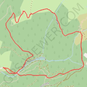 Itinéraire Croix de Gouret depuis Vaugelas, distance, dénivelé, altitude, carte, profil, trace GPS