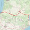 Itinéraire Etape 10 par TLS Saint-Pée-sur-Nivelle 64310 - Perpignan, distance, dénivelé, altitude, carte, profil, trace GPS