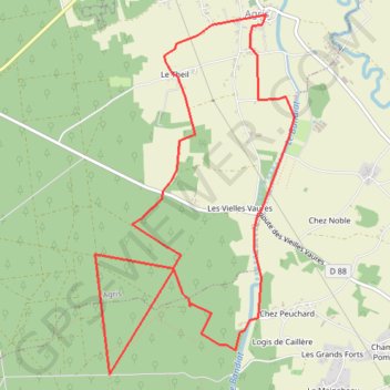 Itinéraire Track, distance, dénivelé, altitude, carte, profil, trace GPS