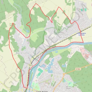 Itinéraire Le haut de Champagne, distance, dénivelé, altitude, carte, profil, trace GPS