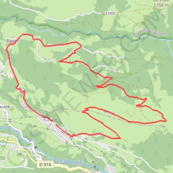 Itinéraire La montagne Verte, distance, dénivelé, altitude, carte, profil, trace GPS
