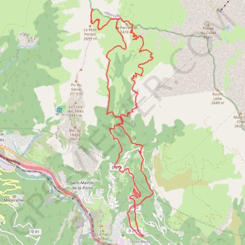 Itinéraire Le Grand Perron des Encombres, distance, dénivelé, altitude, carte, profil, trace GPS