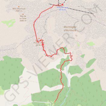 Itinéraire Tête des Pras Arnaud par le Pas de Paul (Devoluy), distance, dénivelé, altitude, carte, profil, trace GPS