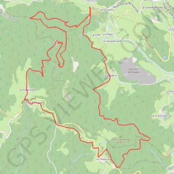 Itinéraire St Cyr Carriere Rivo Chêne Joncin Circuit Découverte Alti772 St Cyr-19 Km, distance, dénivelé, altitude, carte, profil, trace GPS