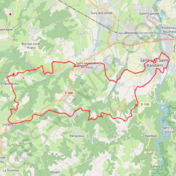Itinéraire Export GPX, distance, dénivelé, altitude, carte, profil, trace GPS