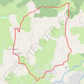 Itinéraire Saint-Symphorien-sous-Chomérac, distance, dénivelé, altitude, carte, profil, trace GPS