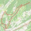 Itinéraire Montagne du Larmont, distance, dénivelé, altitude, carte, profil, trace GPS