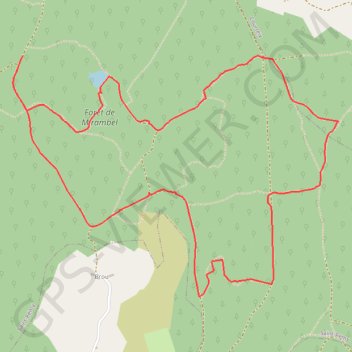 Itinéraire Saint-Reny, rando la forêt de Mirambel, distance, dénivelé, altitude, carte, profil, trace GPS
