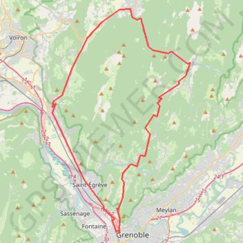 Itinéraire Parcours Chartreuse, distance, dénivelé, altitude, carte, profil, trace GPS