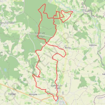 Itinéraire La Denis Leproux - Saint-Calais, distance, dénivelé, altitude, carte, profil, trace GPS