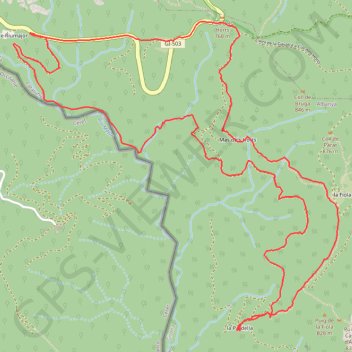 Itinéraire Boucle Riu Majo Paradella Saint Laurent de cerdans Coustouges, distance, dénivelé, altitude, carte, profil, trace GPS