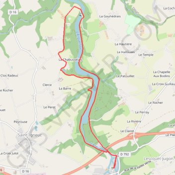 Itinéraire Jugon Les Lacs, distance, dénivelé, altitude, carte, profil, trace GPS