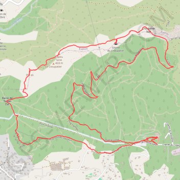 Itinéraire Châteauvallon - Critérium Toulonnais - OLLIOULES - 83, distance, dénivelé, altitude, carte, profil, trace GPS