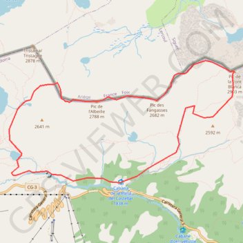 Itinéraire Pic du Port ou de Font Blanca, distance, dénivelé, altitude, carte, profil, trace GPS