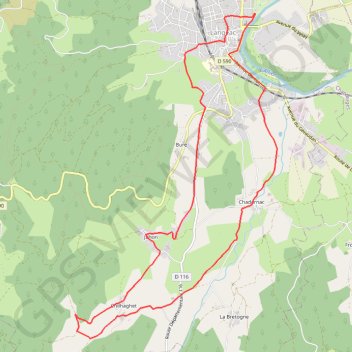 Itinéraire Gorges de l'Allier - Sur les Pas des Mineurs, distance, dénivelé, altitude, carte, profil, trace GPS