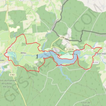 Itinéraire Autour du Val Joly, distance, dénivelé, altitude, carte, profil, trace GPS