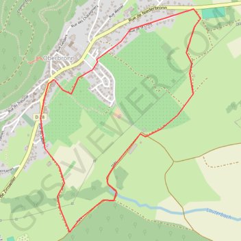 Itinéraire Circuit Paysager Oberbronn, distance, dénivelé, altitude, carte, profil, trace GPS