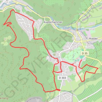 Itinéraire Copie de Course des chateaux Ottrott, distance, dénivelé, altitude, carte, profil, trace GPS
