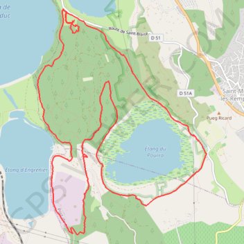 Itinéraire Saint-Blaise et les Étangs, distance, dénivelé, altitude, carte, profil, trace GPS