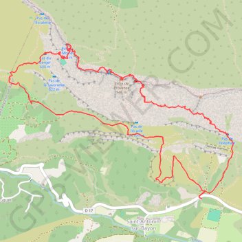 Itinéraire La Croix de Provence, distance, dénivelé, altitude, carte, profil, trace GPS