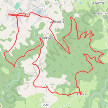 Itinéraire 12-202, distance, dénivelé, altitude, carte, profil, trace GPS