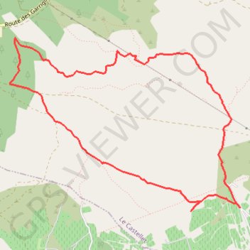 Itinéraire Saint-Anne du Castellet - La Font de Marc, distance, dénivelé, altitude, carte, profil, trace GPS