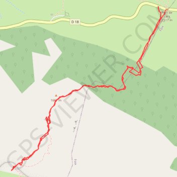 Itinéraire RANDO VERS MONT CEINT, distance, dénivelé, altitude, carte, profil, trace GPS