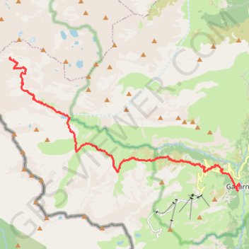 Itinéraire Pyrénées - GR10 - Gavarnie - Baysselance, distance, dénivelé, altitude, carte, profil, trace GPS