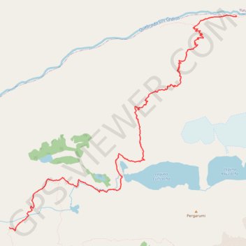 Itinéraire Jour 9 cordillère blanche, distance, dénivelé, altitude, carte, profil, trace GPS