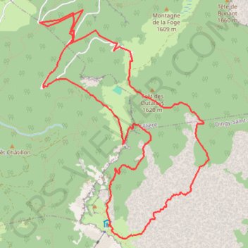 Itinéraire Tour Parmelan, distance, dénivelé, altitude, carte, profil, trace GPS