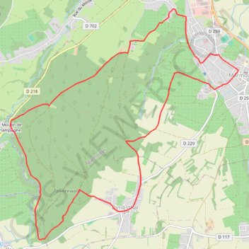 Itinéraire Grand tour du Tannenwald, distance, dénivelé, altitude, carte, profil, trace GPS