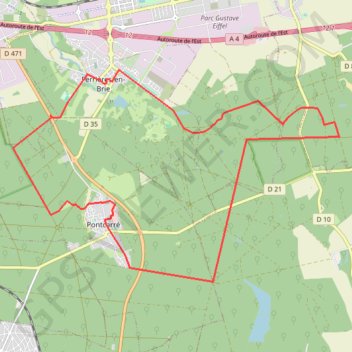 Itinéraire Poncarré, distance, dénivelé, altitude, carte, profil, trace GPS