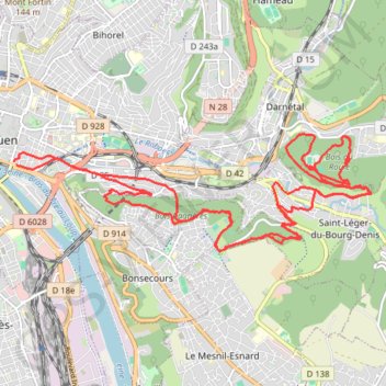 Itinéraire Mont Gargan-Bois du Roule, distance, dénivelé, altitude, carte, profil, trace GPS