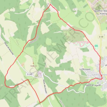 Itinéraire Les lavandes de Ballagros, distance, dénivelé, altitude, carte, profil, trace GPS