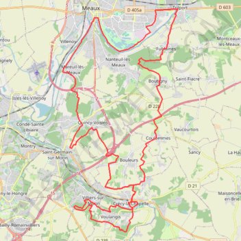 Itinéraire Reco boucle n°1, distance, dénivelé, altitude, carte, profil, trace GPS