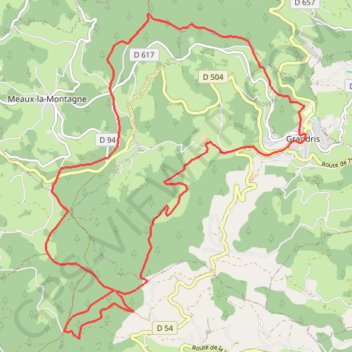 Itinéraire Pays Beaujolais - Haute Vallée d'Azergues - Grandis, distance, dénivelé, altitude, carte, profil, trace GPS