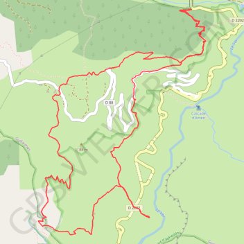 Itinéraire Gorges de Dalius (Alpes Maritimes), distance, dénivelé, altitude, carte, profil, trace GPS