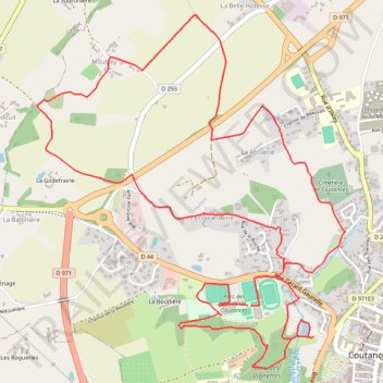Itinéraire 9 km, distance, dénivelé, altitude, carte, profil, trace GPS